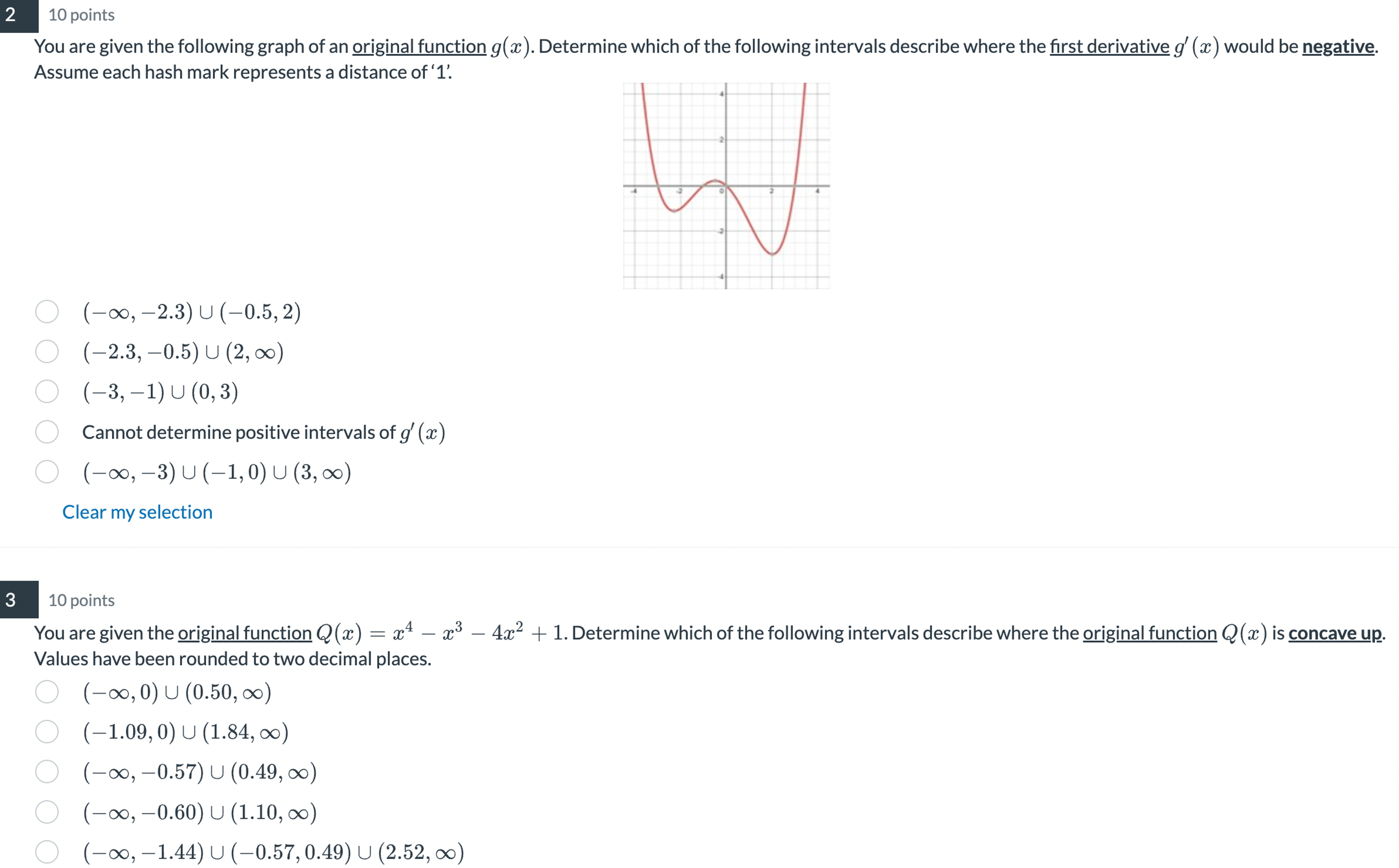 Solved 2,10 ﻿pointsYou are given the following graph of an | Chegg.com