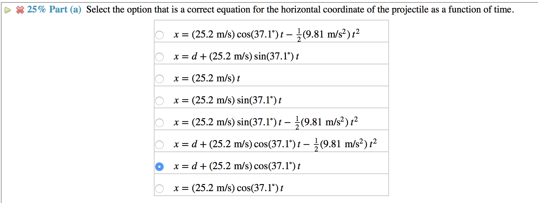 Solved (6%) Problem 11: In two-dimensional motion with | Chegg.com