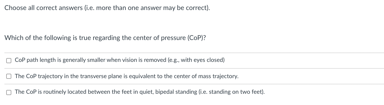 Solved Choose All Correct Answers (i.e. More Than One Answer 