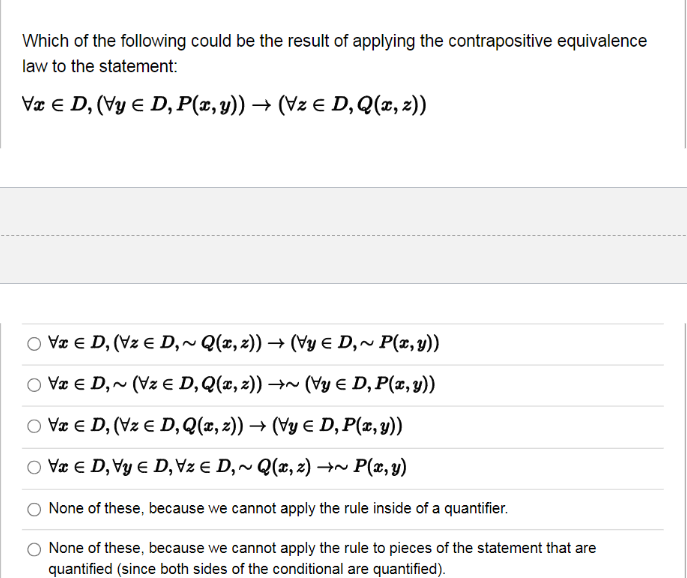Solved Which of the following could be the result of | Chegg.com