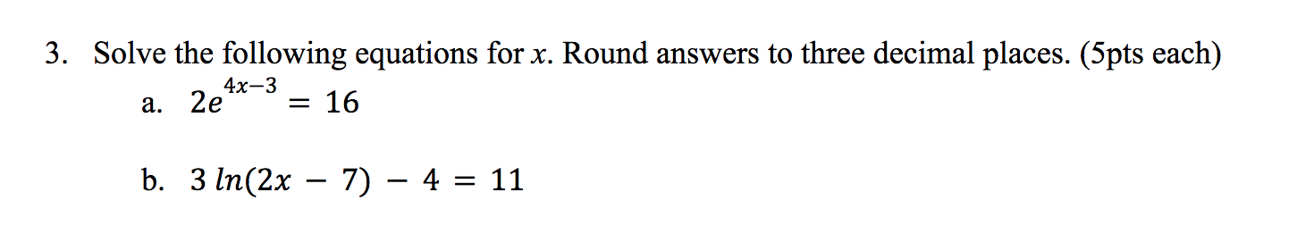 Solved Please help me solve a and b and make sure to show | Chegg.com