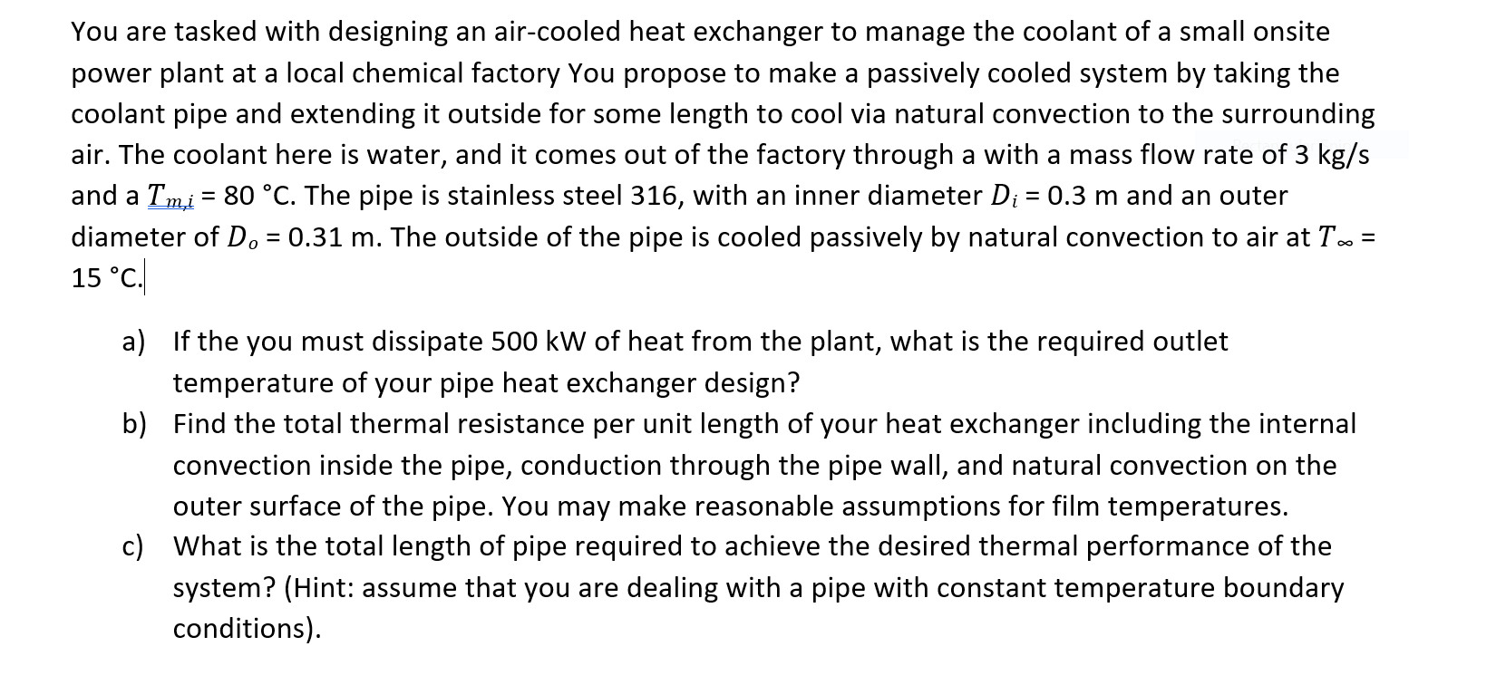 Solved You Are Tasked With Designing An Air-cooled Heat | Chegg.com