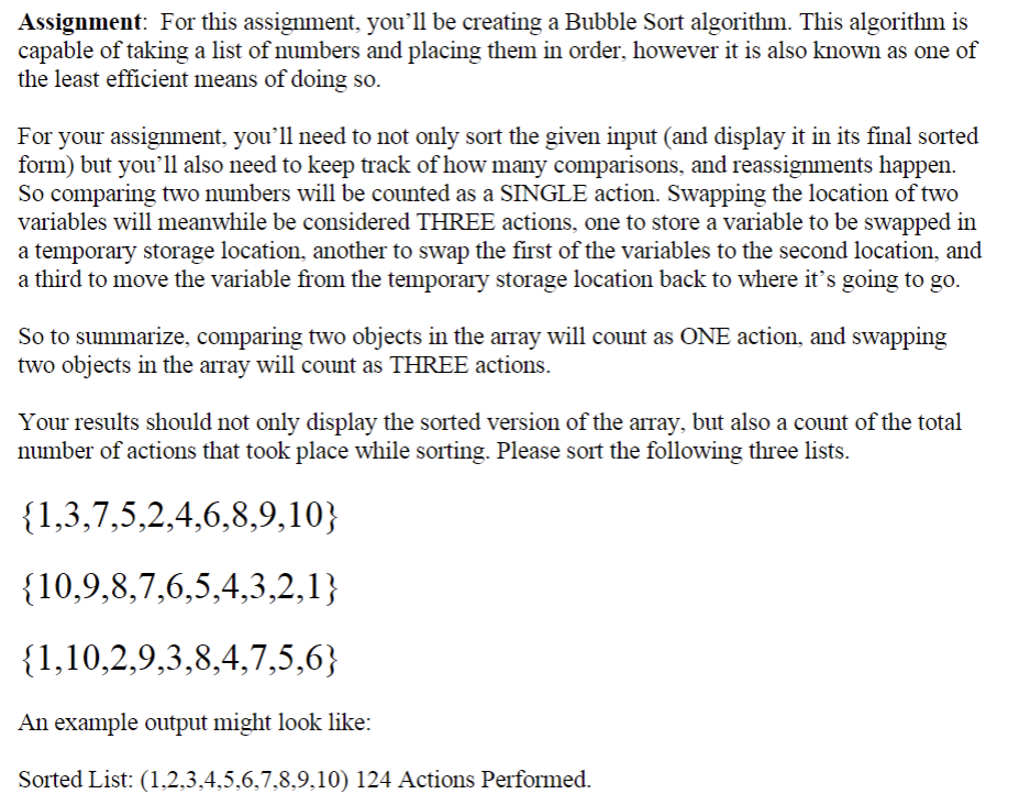 Solved Assignment: For This Assignment, You'll Be Creating A | Chegg.com