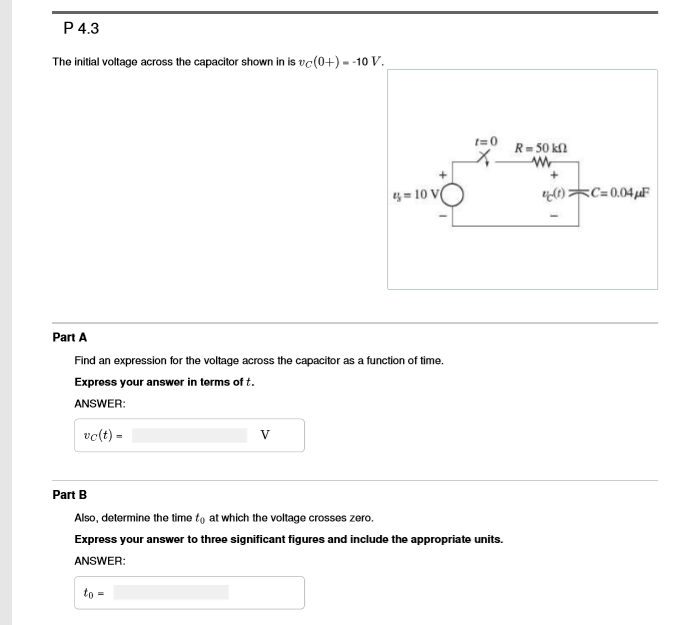 Solved P 3.76 Consider a circuit shown in the figure below. | Chegg.com