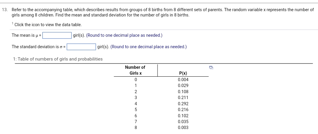 Solved 3. Refer To The Accompanying Table, Which Describes 