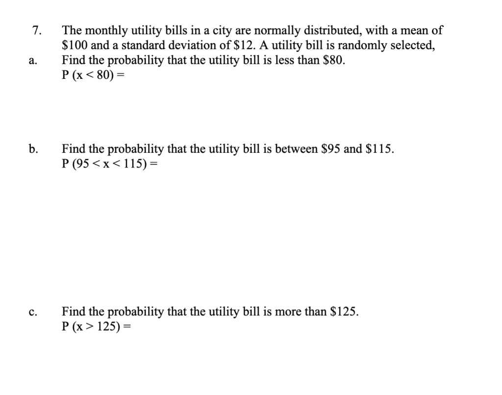 solved-7-the-monthly-utility-bills-in-a-city-are-normally-chegg