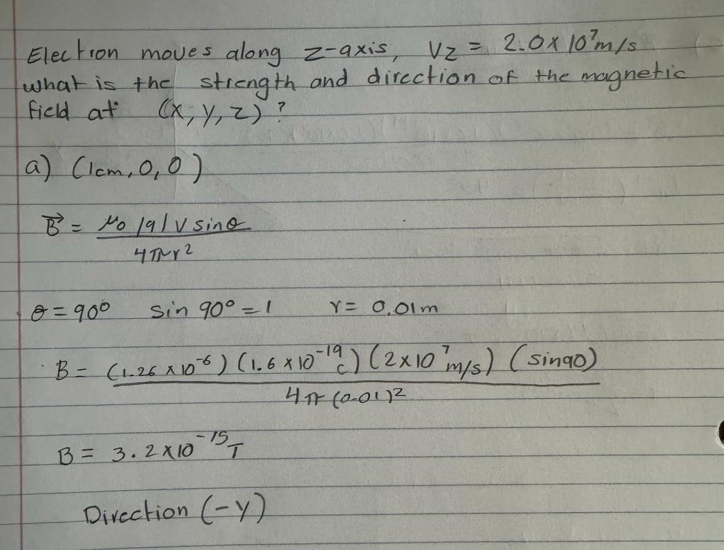 Solved Why is the direction on the Y axis? | Chegg.com