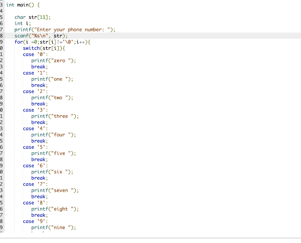 Solved Implement an automated number-to-text conversion | Chegg.com