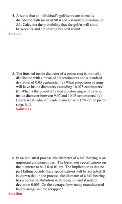 Solved I. Given that Z has a normal distribution with μ-300 | Chegg.com