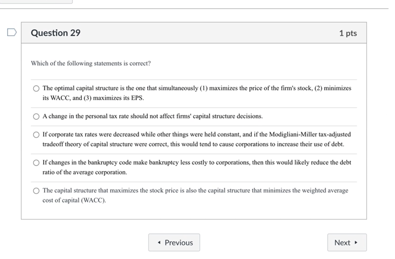 Solved D Question 30 1 pts The following information has | Chegg.com