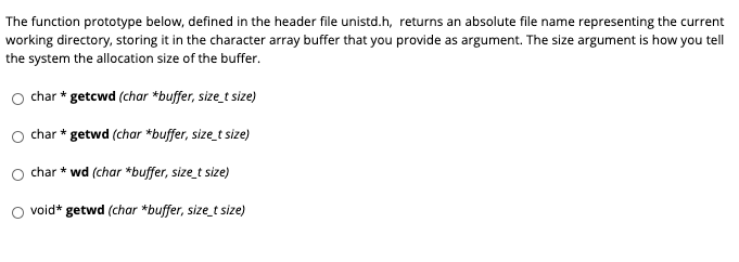 Solved The function prototype below, defined in the header | Chegg.com