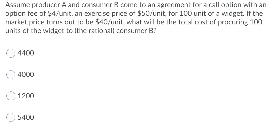 Solved Assume Producer A And Consumer B Come To An Agreement | Chegg.com