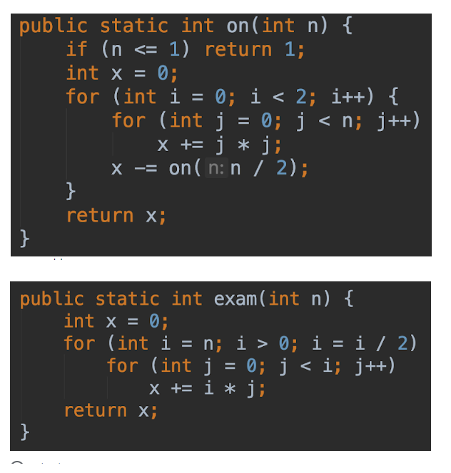 Running Total Java Expression Solved Express the runtimes of the following Java methods | Chegg.com