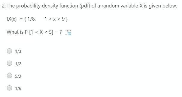 Solved 2. The probability density function (pdf) of a random | Chegg.com