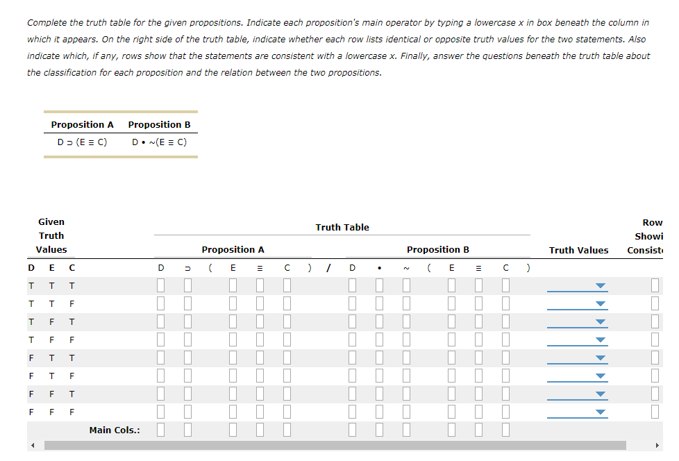 solved-complete-the-truth-table-for-the-given-propositions-chegg