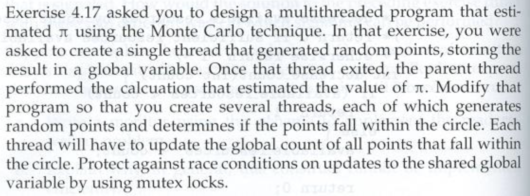 Solved Exercise 4.17 asked you to design a multithreaded | Chegg.com