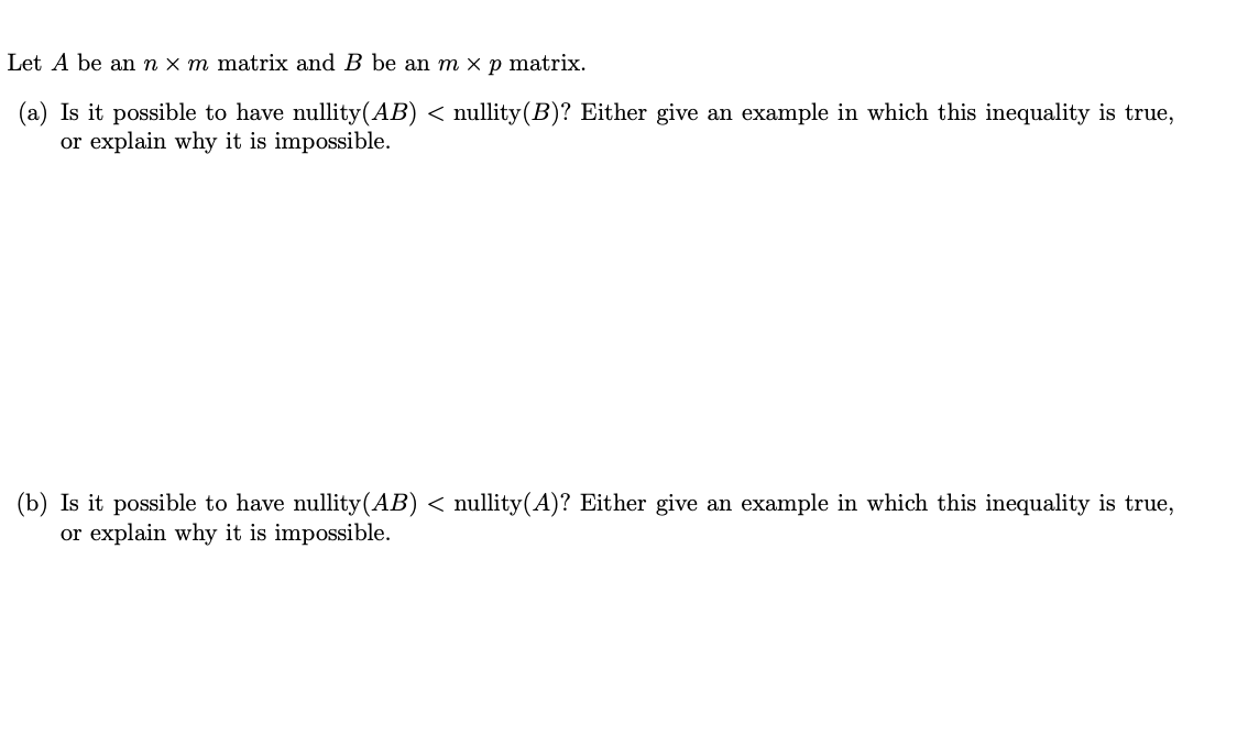 Solved Please Use Linear Algebra, Provide A Correct And | Chegg.com