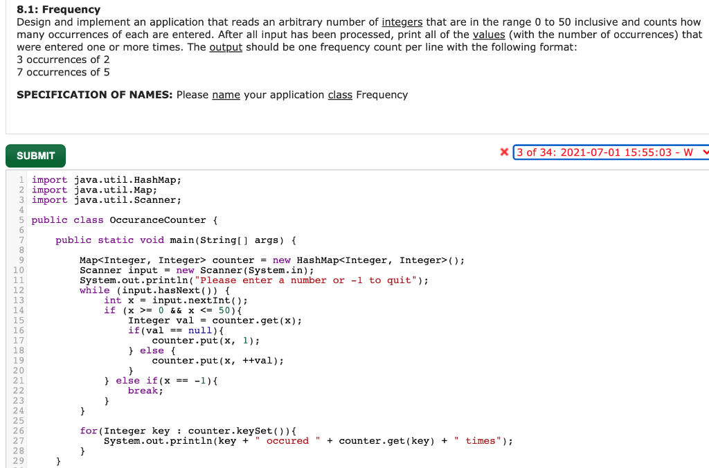 Solved I Keep Getting This Error On Myprogramminglab Please Chegg Com