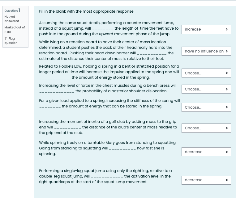 Solved Options for answers are: increase, decrease, or have | Chegg.com