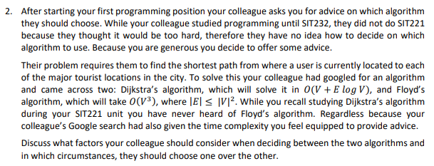 Solved 2. After starting your first programming position | Chegg.com
