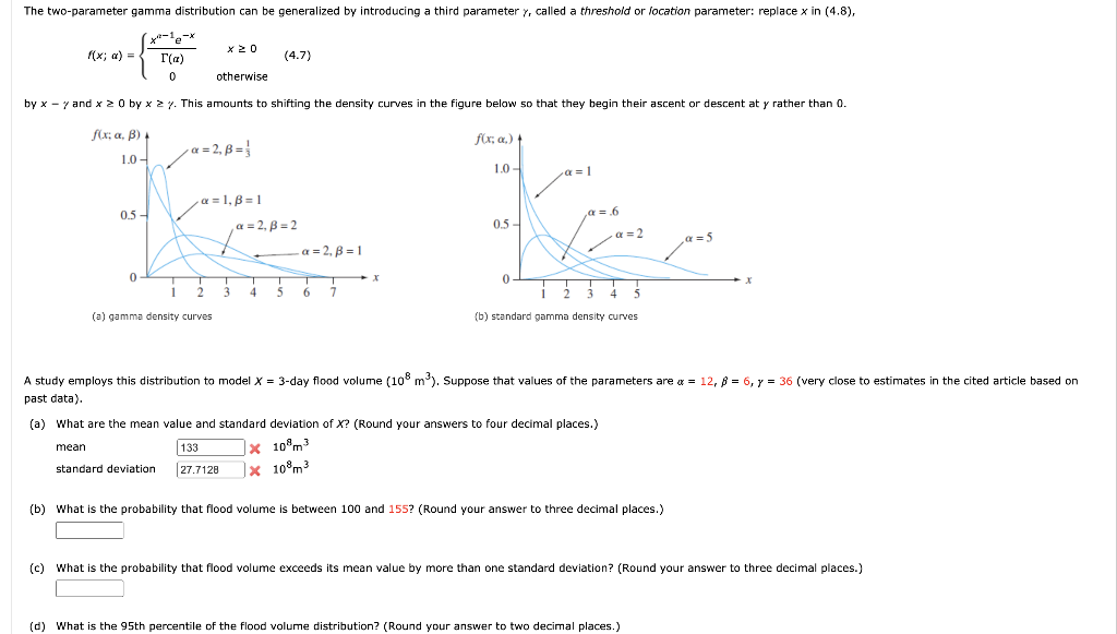 Solved The twoparameter gamma distribution can be