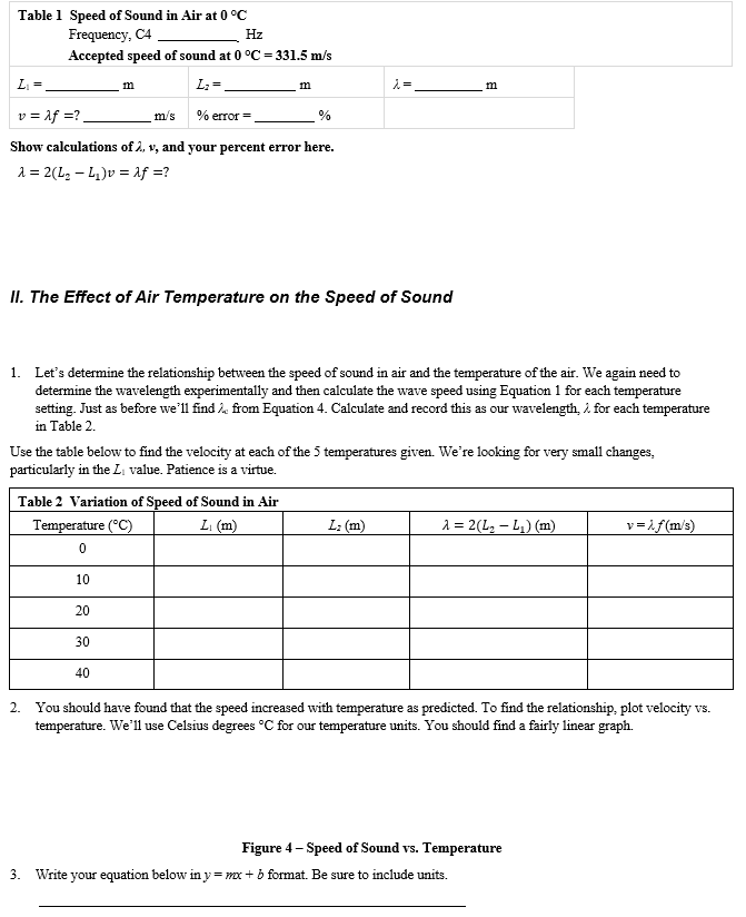 Procedure 2 L2 1 Finding The Wavelength And Wave Chegg Com