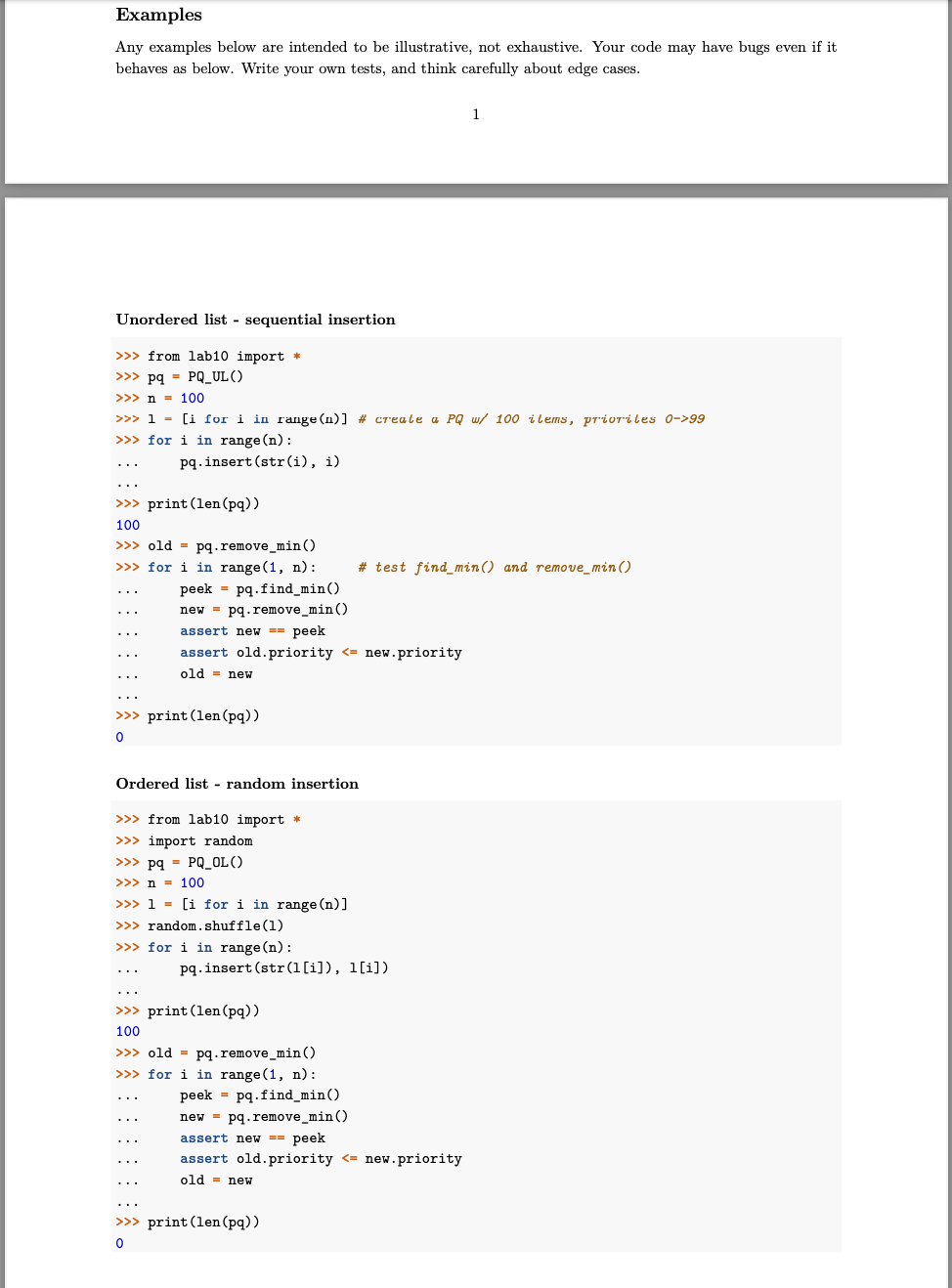 Solved Mod 10 Lab Priority Queues Implement the Priority