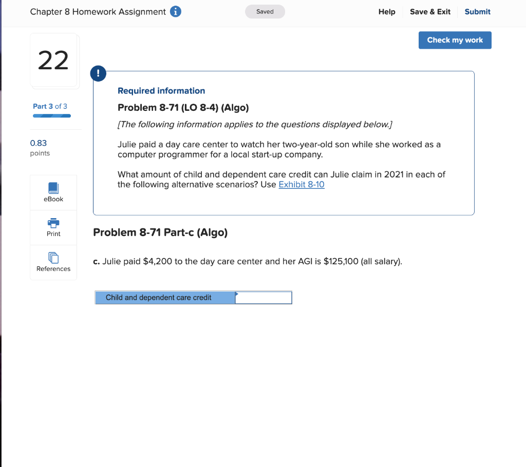 Solved Chapter 8 Homework Assignment I Saved Help Save & | Chegg.com