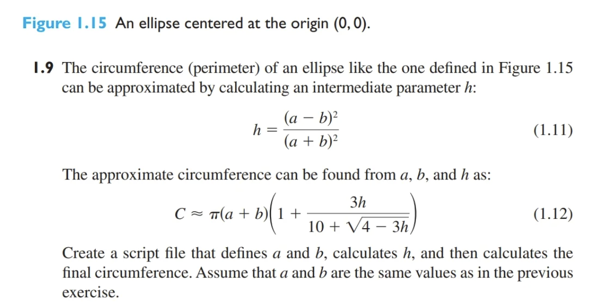Figure 1.15 An ellipse centered at the origin (0,0). | Chegg.com