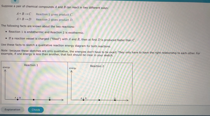 Solved Suppose a pair of chemical compounds A and B can | Chegg.com