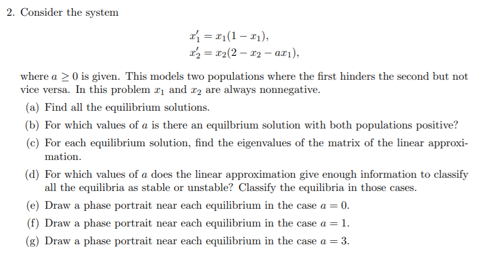 Solved Consider The System X1 X1 1 X1 X2 X2 2 X2 Chegg Solved Consider The System X1 X1 1 X1 X2 X2 2 X2 Chegg