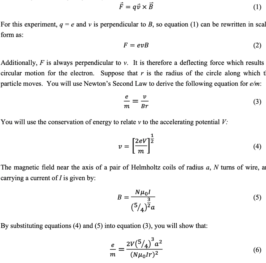 Solved E Qu X B 1 For This Experiment Q E And V I Chegg Com