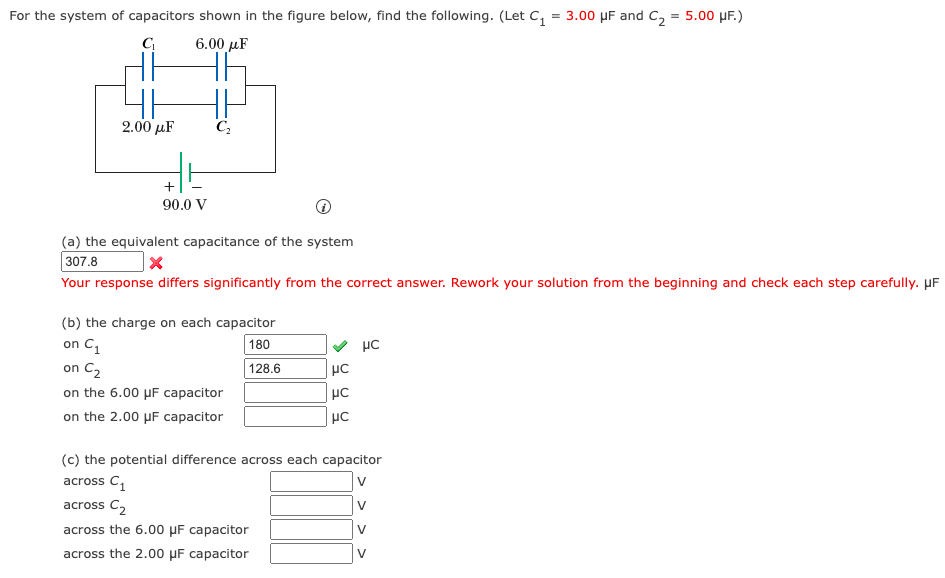 Solved The System Of Capacitors Shown In The Figure Below, | Chegg.com