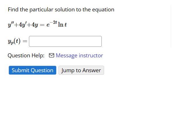 Solved Find the particular solution to the equation | Chegg.com