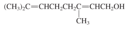 Solved (CH3)2C=CHCH2CH2C=CHCH2OH CH, | Chegg.com