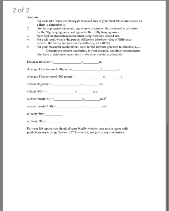 Solved Lab 6 Modified Atwood Machine Introduetion Refer to