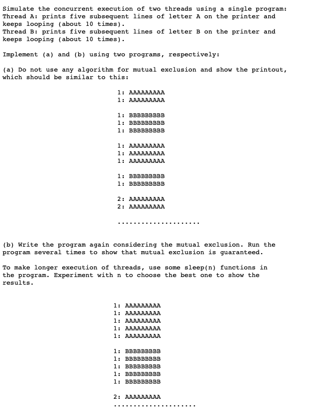 five lines on printer