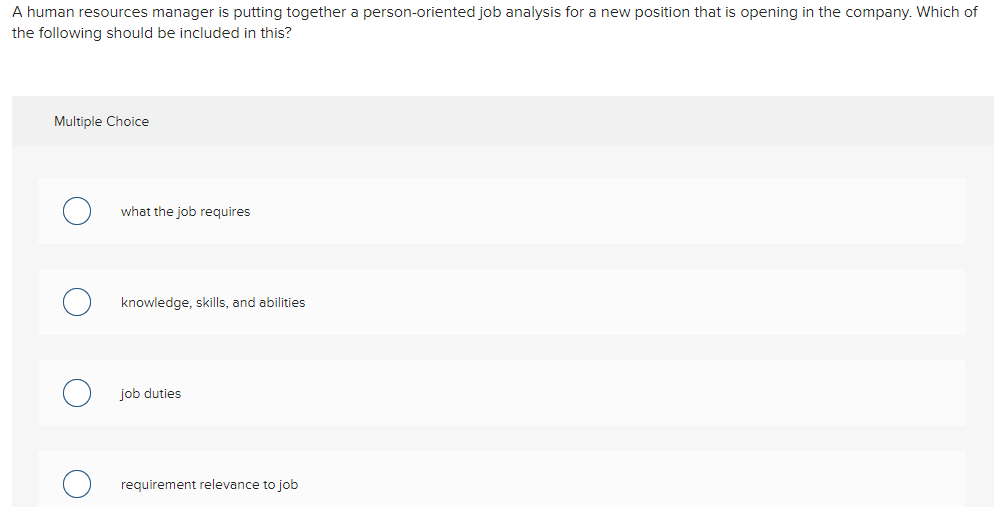 Solved A human resources manager is putting together a | Chegg.com