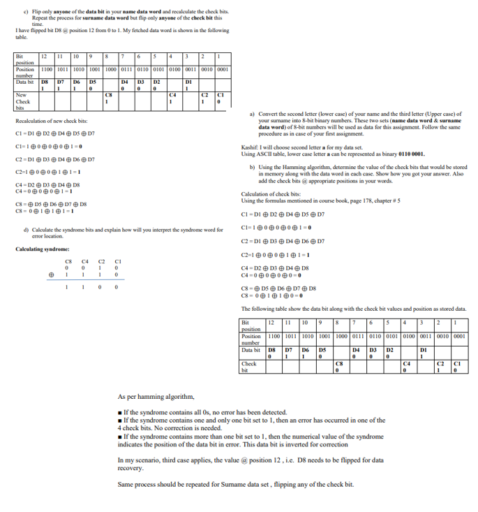 solved-hamming-code-is-a-popular-algorithm-used-in-several-chegg