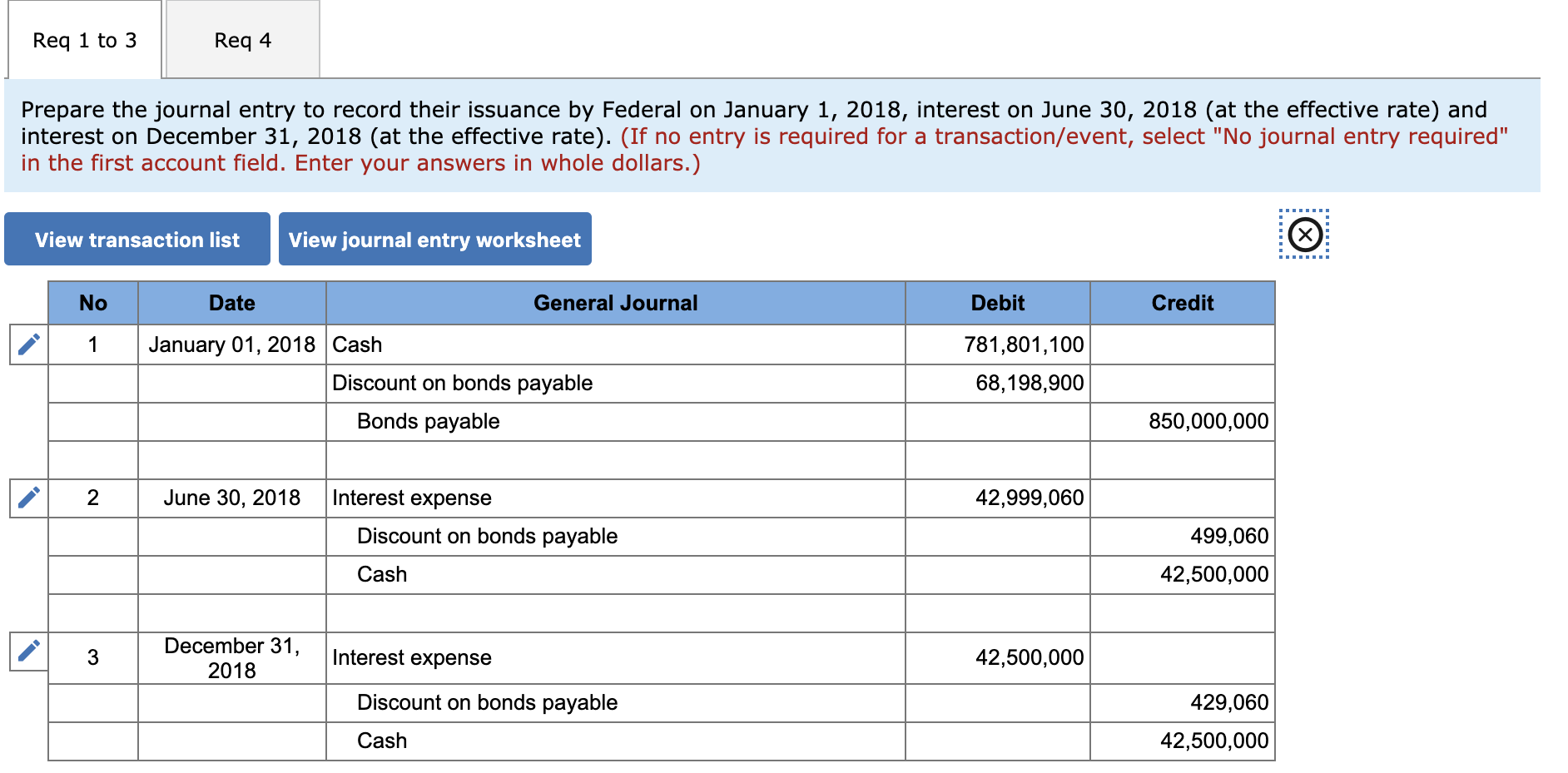Solved Exercise 14-13 Issuance of bonds; effective interest 