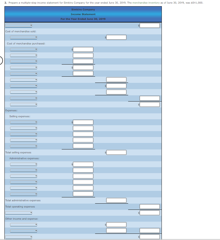 Solved Periodic Inventory Accounts, Multiple-Step Income Solved Periodic Inventory Accounts, Multiple-Step Income