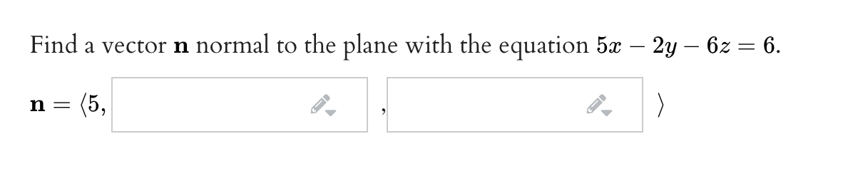 Solved Find a vector n normal to the plane with the equation | Chegg.com