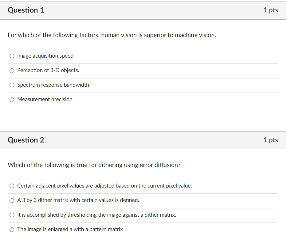 Solved Question 1 1 pts For which of the following factors | Chegg.com