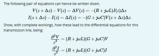 Solved The equivalent circuit for a uniform transmission | Chegg.com