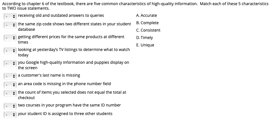 Solved According To Chapter 6 Of The Textbook, There Are | Chegg.com