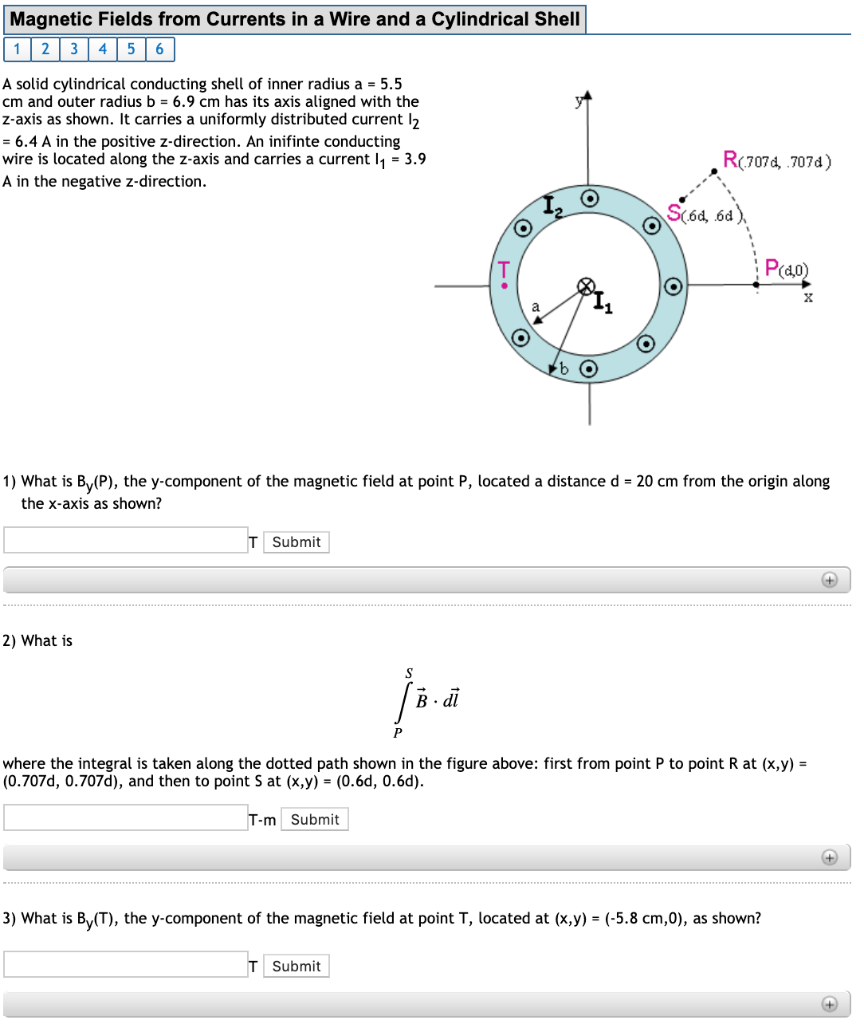 Solved Magnetic Fields from Currents in a Wire and a | Chegg.com