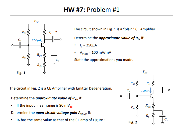 Solved HW #7: Problem #1 The circuit shown in Fig. 1 is a | Chegg.com