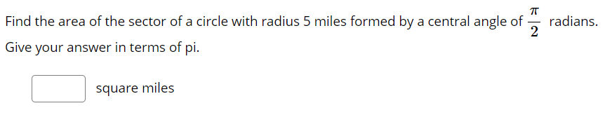 Solved In a circle of radius 4 mm, the length of the arc | Chegg.com