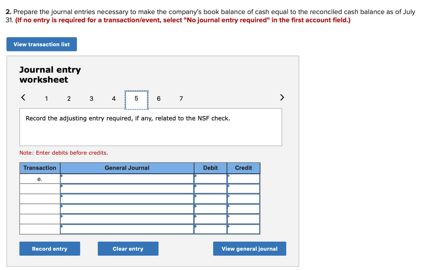 Solved 2. Prepare The Journal Entries Necessary To Make The | Chegg.com