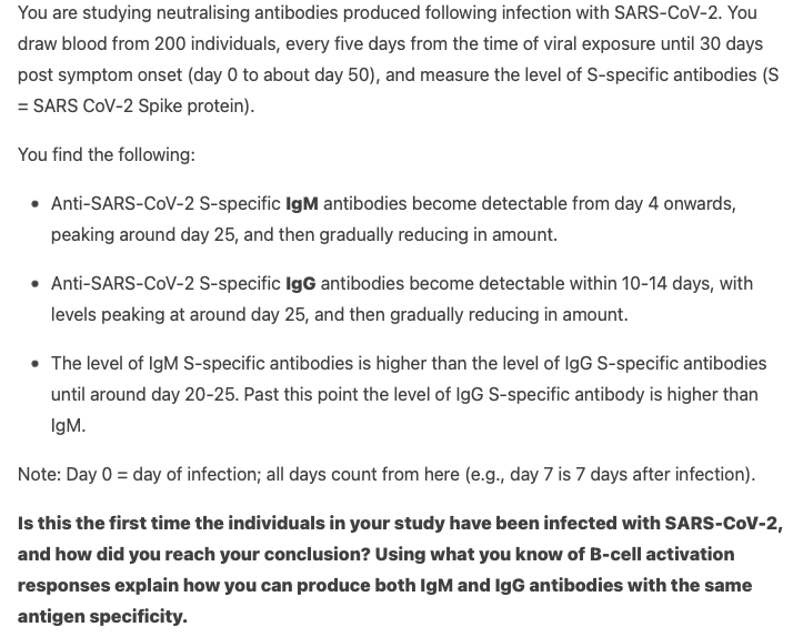 You are studying neutralising antibodies produced
